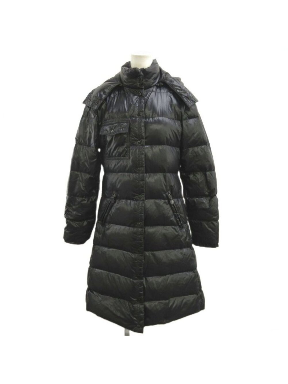 Moncler Meina Down Coat Long Black YU